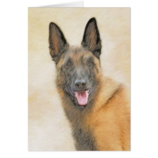 Belgische Malinoisschildering - Kute Original Dog  (Voorkant)