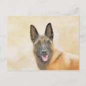 Belgische Malinoisschildering - Kute Original Dog Briefkaart (Voorkant)