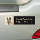 Belgische Malinoisschildering - Kute Original Dog  Bumpersticker (Op auto)