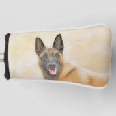 Belgische Malinoisschildering - Kute Original Dog  Golfheadcover (Voorkant)