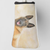 Belgische Malinoisschildering - Kute Original Dog  Golfheadcover (Draai 90)