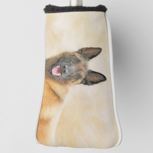 Belgische Malinoisschildering - Kute Original Dog  Golfheadcover (Draai 90)
