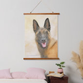 Belgische Malinoisschildering - Kute Original Dog Hangend Wandkleed (Slaapkamer)