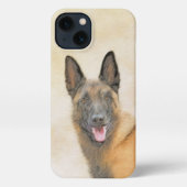 Belgische Malinoisschildering - Kute Original Dog iPhone Hoesje (Achterkant)