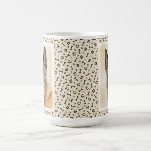 Belgische Malinoisschildering - Kute Original Dog  Koffiemok (Center)