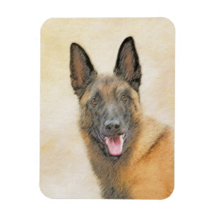 Belgische Malinoisschildering - Kute Original Dog  Magneet