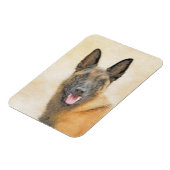 Belgische Malinoisschildering - Kute Original Dog  Magneet (Linkerzijde)