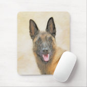 Belgische Malinoisschildering - Kute Original Dog  Muismat (Met muis)