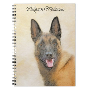 Belgische Malinoisschildering - Kute Original Dog Notitieboek