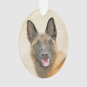 Belgische Malinoisschildering - Kute Original Dog  Ornament