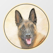 Belgische Malinoisschildering - Kute Original Dog Raamsticker (Vel)