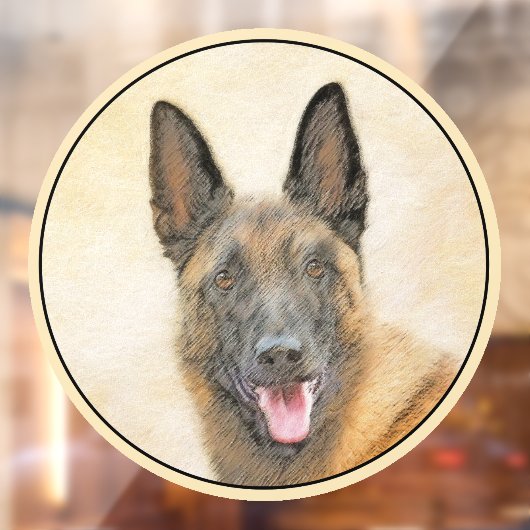 Belgische Malinoisschildering - Kute Original Dog Raamsticker (Vel 2)