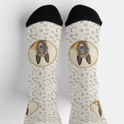 Belgische Malinoisschildering - Kute Original Dog  Sokken (Top)