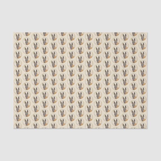 Belgische Malinoisschildering - Kute Original Dog  Tissuepapier (Voorkant)