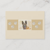 Belgische Malinoisschildering - Kute Original Dog  Visitekaartje (Achterkant)