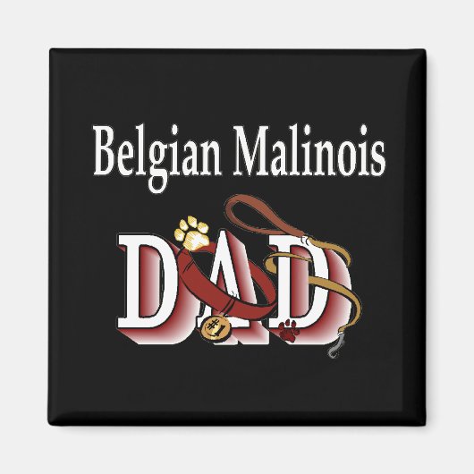 belgische malinoisvader Magnet (Voorkant)