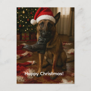 Belgische Mechelaar heeft Kerstman opgegeten Kerst Feestdagenkaart