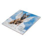 Belgische Mechelse Engel Gepersonaliseerd Gedenkte Tegeltje (Zijkant)