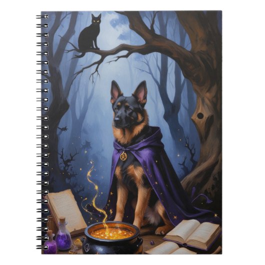 Belgische Mechelse Hond grillig Halloween schilder Notitieboek (Voorkant)