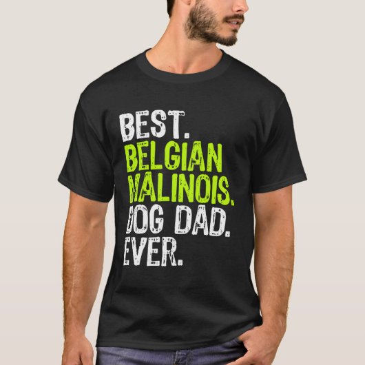 Belgische Mechelse Hond Papa Vaderdag Grappige Hon T-shirt (Voorkant)