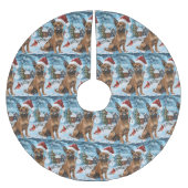 Belgische Mechelse Hond Winter Wonderland Kerstmis Kerstboom Rok (Voorkant)