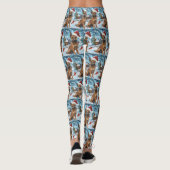 Belgische Mechelse Hond Winter Wonderland Kerstmis Leggings (Achterkant)