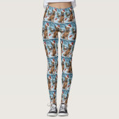 Belgische Mechelse Hond Winter Wonderland Kerstmis Leggings (Voorkant)