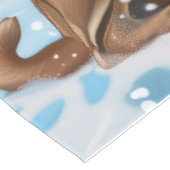 Belgische Mechelse Hond Winter Wonderland Kerstmis Tafelkleed (Gekanteld)