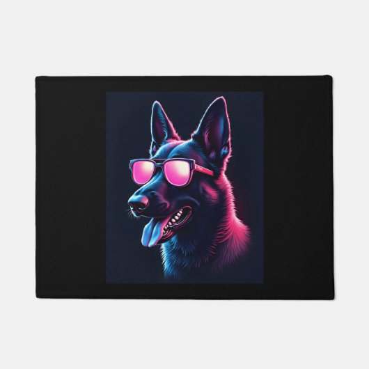 Belgische Mechelse Honden Belgisch Mechelaar T-shi Deurmat (Voorkant)