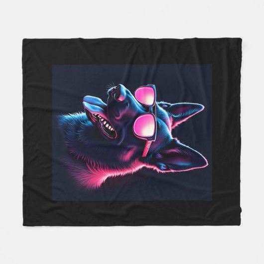 Belgische Mechelse Honden Belgisch Mechelaar T-shi Fleece Deken (Voorkant (Horizontaal))