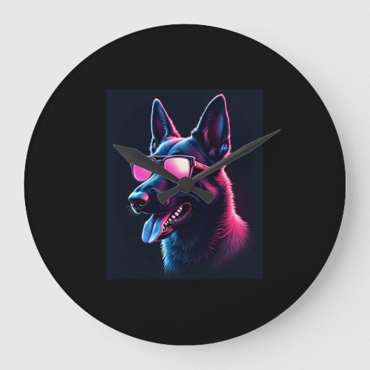 Belgische Mechelse Honden Belgisch Mechelaar T-shi Grote Klok (Voorkant)