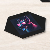 Belgische Mechelse Honden Belgisch Mechelaar T-shi Kartonnen Onderzetters (Schuin)