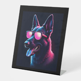 Belgische Mechelse Honden Belgisch Mechelaar T-shi Reclamebord Met Voetstuk
