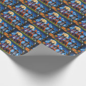 Belgische Mechelse Honden Pompoen Halloween Grappi Cadeaupapier (Hoek)