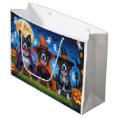 Belgische Mechelse Honden Pompoen Halloween Grappi Groot Cadeauzakje (Voorkant Gekanteld)