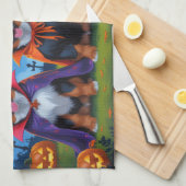 Belgische Mechelse Honden Pompoen Halloween Grappi Theedoek (Quarter Fold)