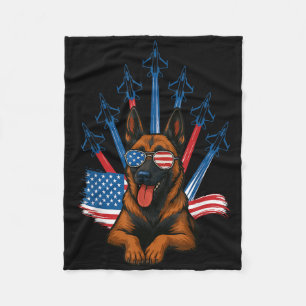 Belgische Mechelse Jager Jet Vliegtuig Patriottisc Fleece Deken