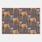 Belgische Mechelse Kersthond Rode Vakantie Plaid Inpakpapier Vel (Voorkant 3)