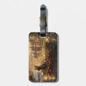 Belgische Mechelse Kerstreis Bagagelabel (Achterkant verticaal)