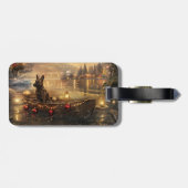 Belgische Mechelse Kerstreis Bagagelabel (Achterkant horizontaal)