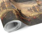 Belgische Mechelse Kerstreis Cadeaupapier (Rol Hoek)