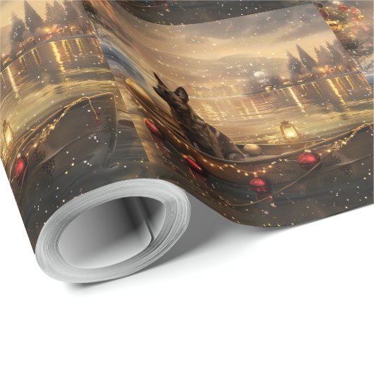 Belgische Mechelse Kerstreis Cadeaupapier (Rol Hoek)