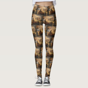 Belgische Mechelse Kerstreis Leggings