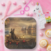 Belgische Mechelse Kerstreis Papieren Bordje (Feest)