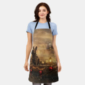 Belgische Mechelse Kerstreis Schort (Gedragen)