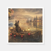 Belgische Mechelse Kerstreis Servet (Voorkant)