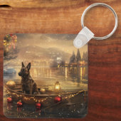 Belgische Mechelse Kerstreis Sleutelhanger (Achterkant)