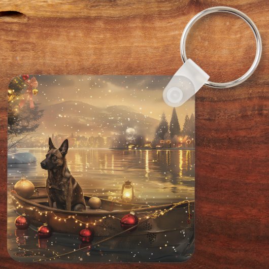 Belgische Mechelse Kerstreis Sleutelhanger (Achterkant)