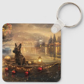 Belgische Mechelse Kerstreis Sleutelhanger (Achterkant)