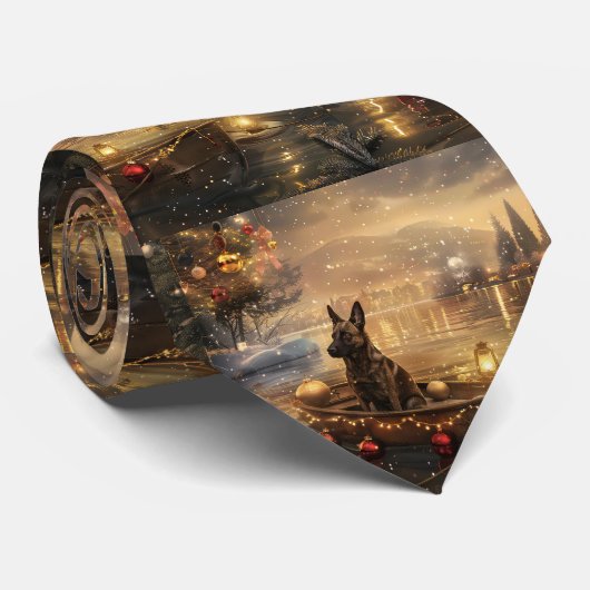Belgische Mechelse Kerstreis Stropdas (Opgerold)